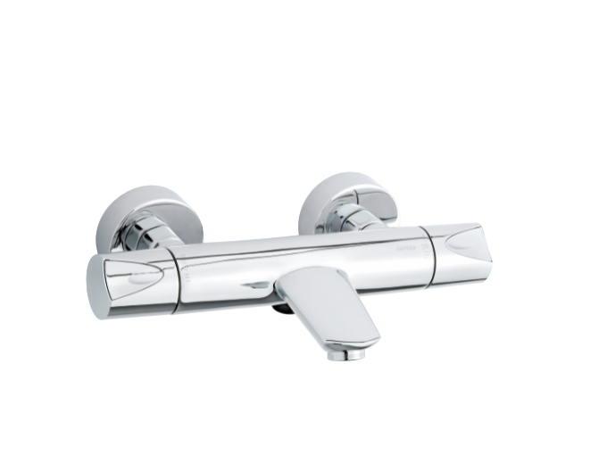 two-grip thermostatic bath and shower mixer 