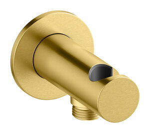 Concealed Outlet elbow with shower holder (Brushed Brass PVD)