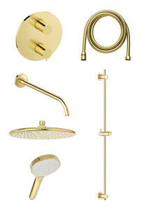 Concealed Silhouet SR1 - Complete concealed shower system (Polished Brass PVD)
