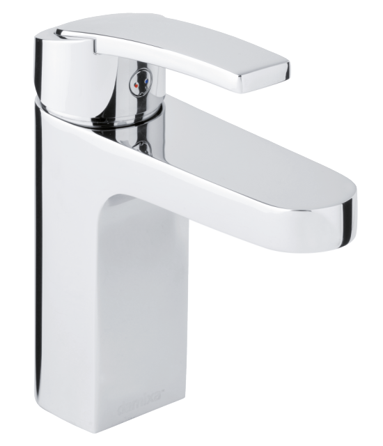 Damixa Slate basin mixer with pop up waste in chrome